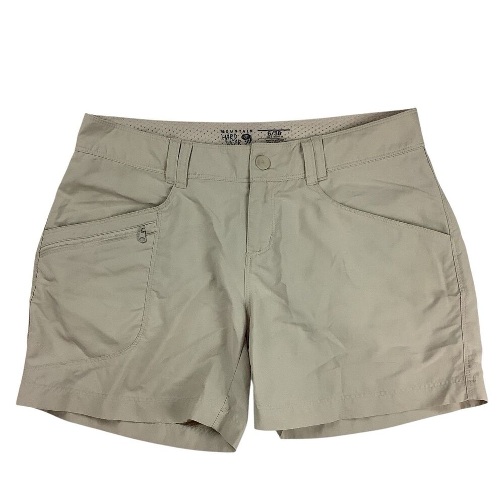 Mountain Hardwear Women's Beige Hiking Shorts